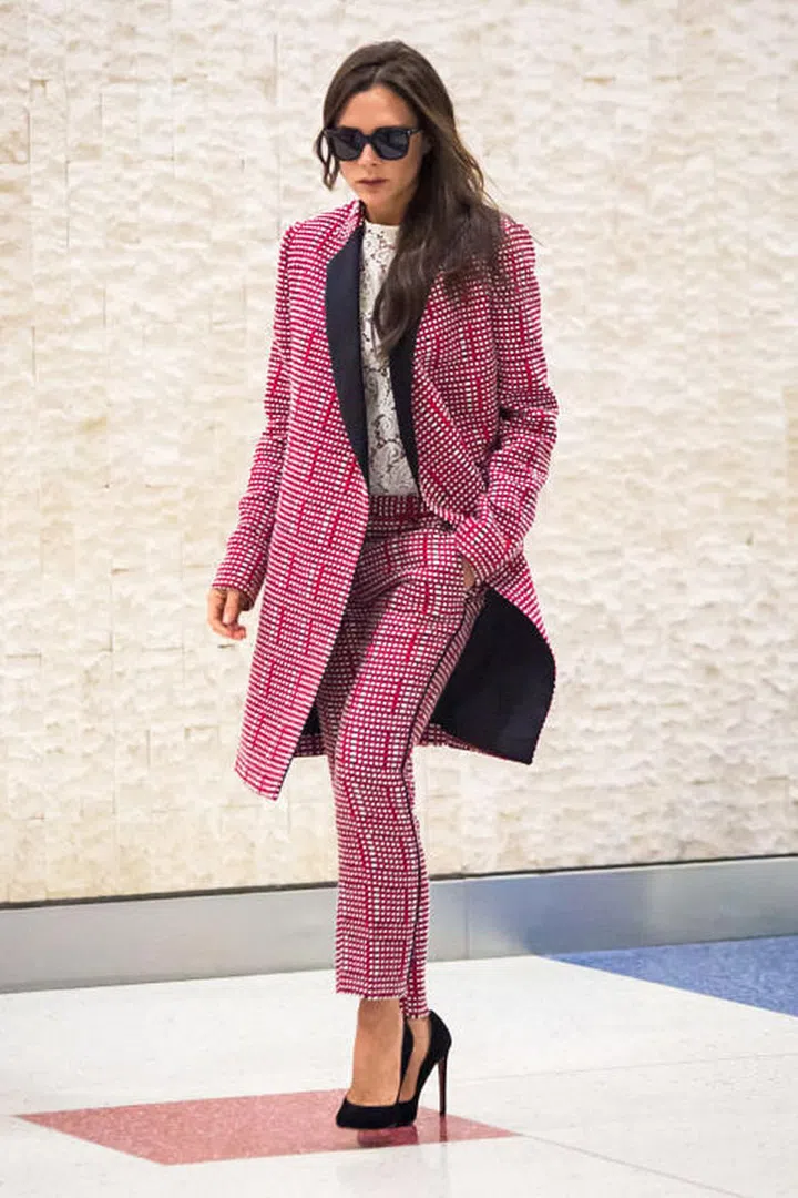 What: Victoria Beckham
Where: in JFK Airport. Photo: Getty