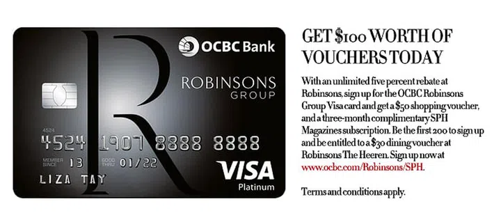 ocbc robinsons credit card