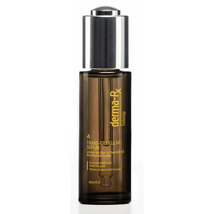 Daily application of this rejuvenating scalp serum not only reactivates dormant hair follicles, it also protects the scalp for healthier, stronger hair.