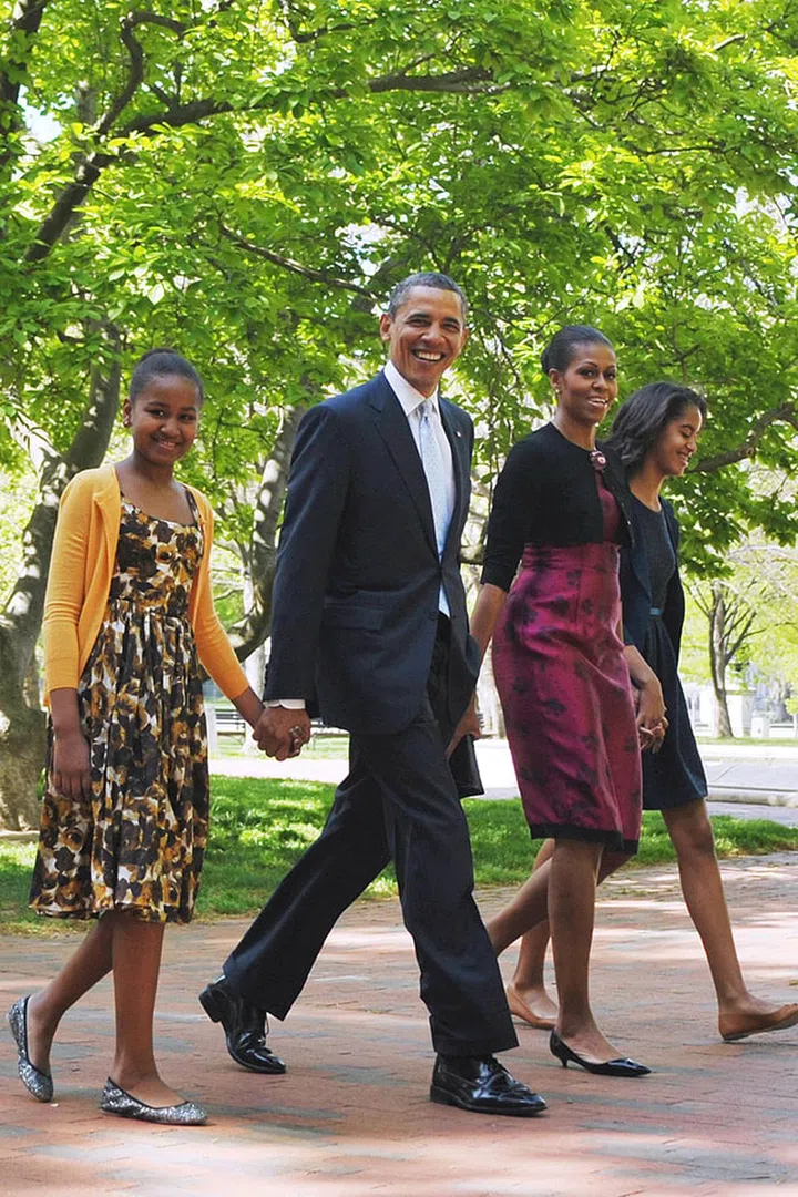 On their way to Easter Sunday service. Photo: Getty