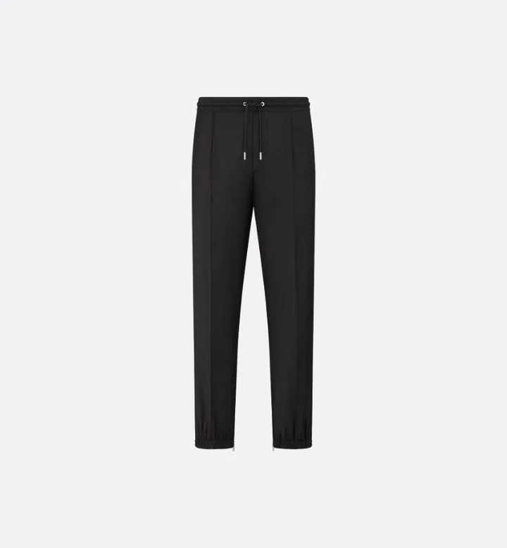 Party dress codes smart casual Dior Men black tailored track pants