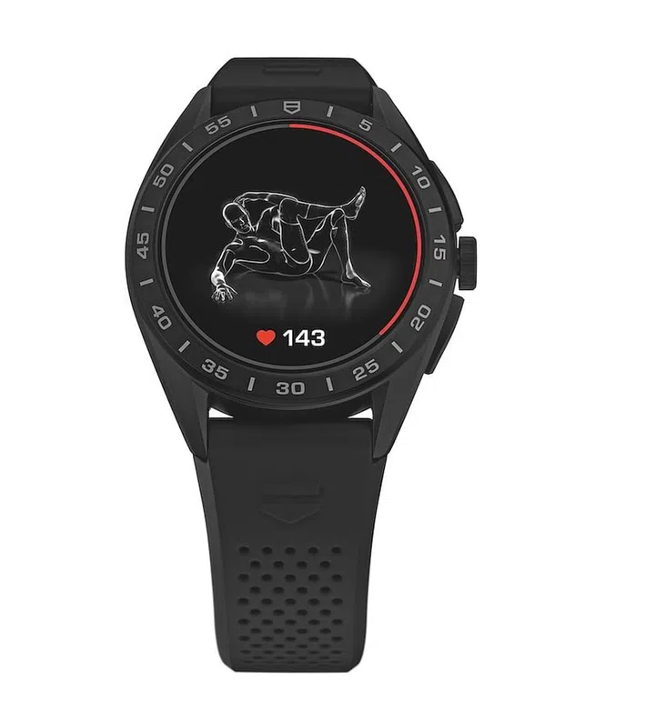 On-screen prompts and animations guide you through workouts and do away with the need for a phone orTV. (Photo: TAG Heuer)