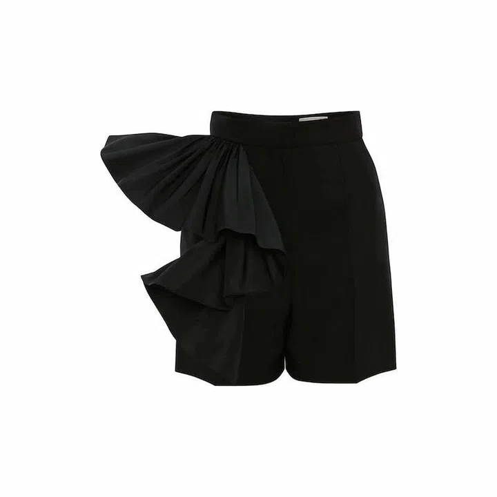 Side Ruffle Wool Shorts, $1,603, Alexander McQueen at Nordstrom
