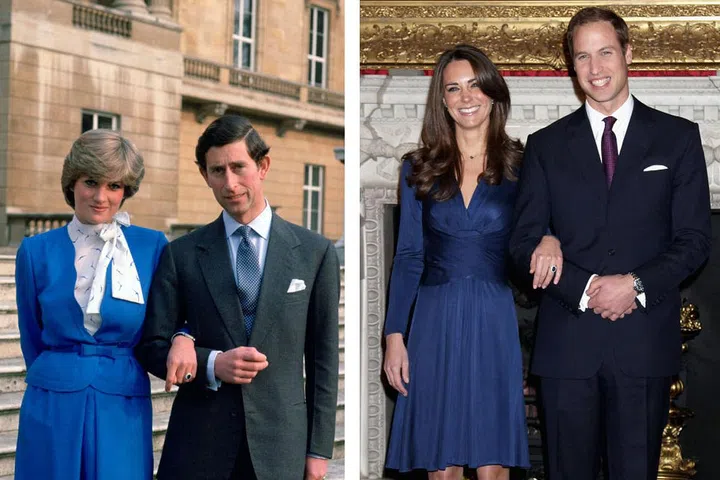 Kate Middleton wears the same sapphire ring with a diamond halo that Diana picked out more than 30 years ago.