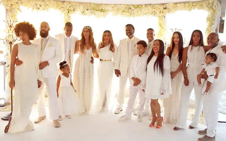 Monkey see, monkey do: Look at Blue Ivy sticking her tongue out with everyone!