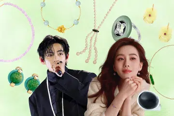 jade jewellery trend | bts v liu shi shi