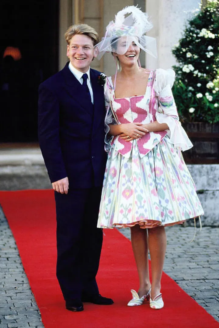 When Emma Thompson married Irish actor Kenneth Branagh in 1989, it's unlikely that anyone expected her to walk down the aisle in a multicolored dress featuring a squiggly pink bodice. To be fair to Emma Thompson, the late '80s and early '90s weren't exactly the most fashionable years in history.