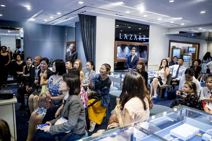Guests enjoying the styling presentation by Charmaine Ho. Photo: Allen Tan