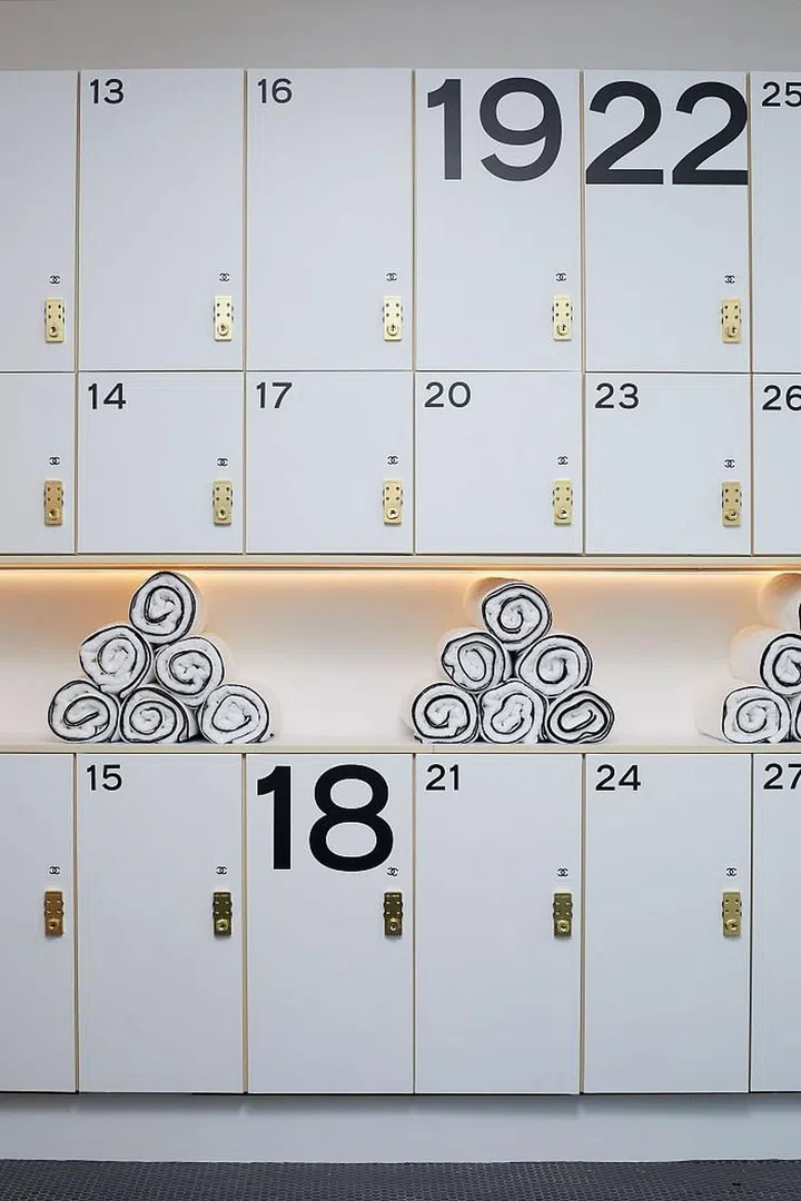 The locker room at The Coco Club. Photo: Chanel