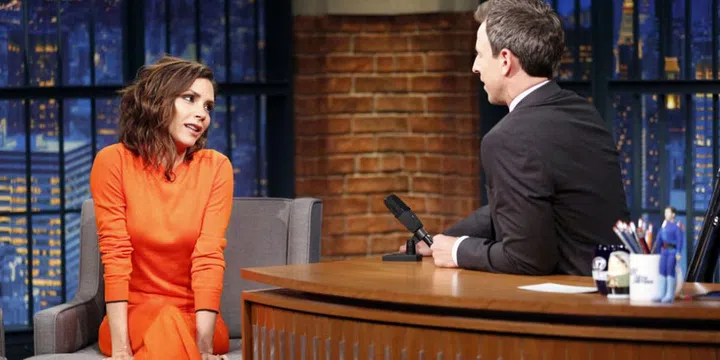 Victoria Beckham on Seth Meyers show