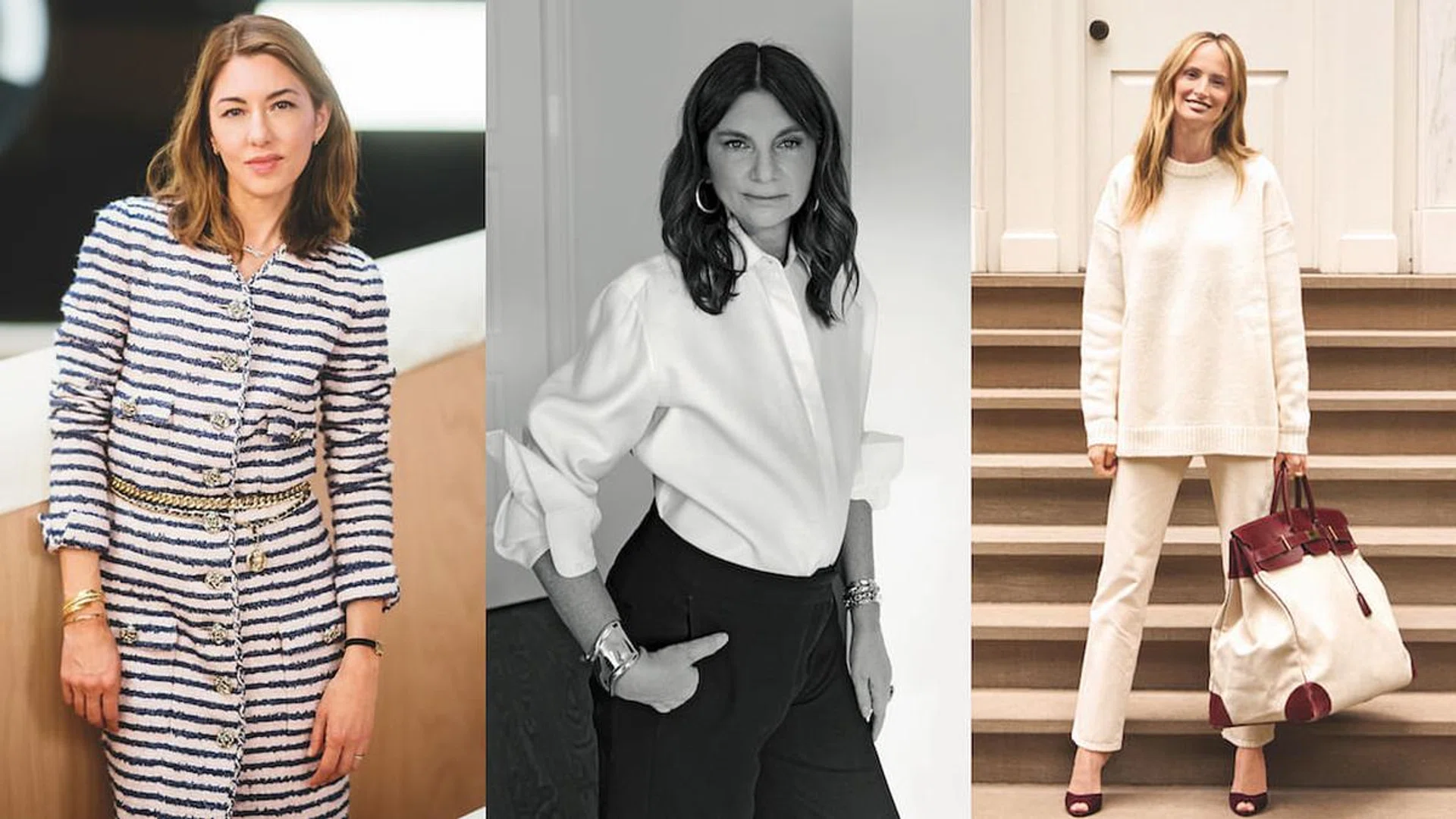 From left: Sofia Coppola,  Natalie Massenet and Lauren Santo Domingo