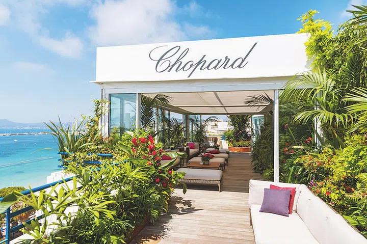  Chopard’s VIP lounge at Hôtel Martinez Cannes. (Photo: Chopard)