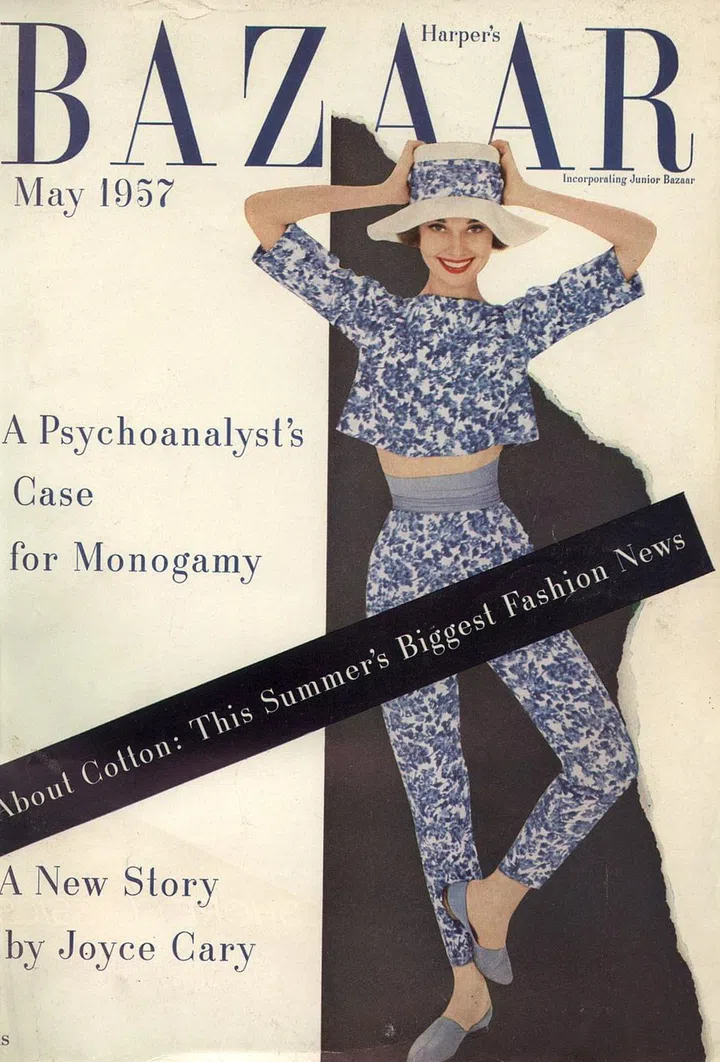 Audrey Hepburn boasted her flower power prowess in matching sets