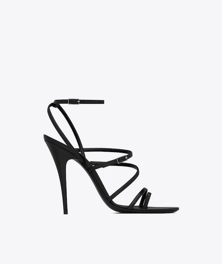 Bellini Sandals in Smooth Leather, $1,320, Saint Laurent