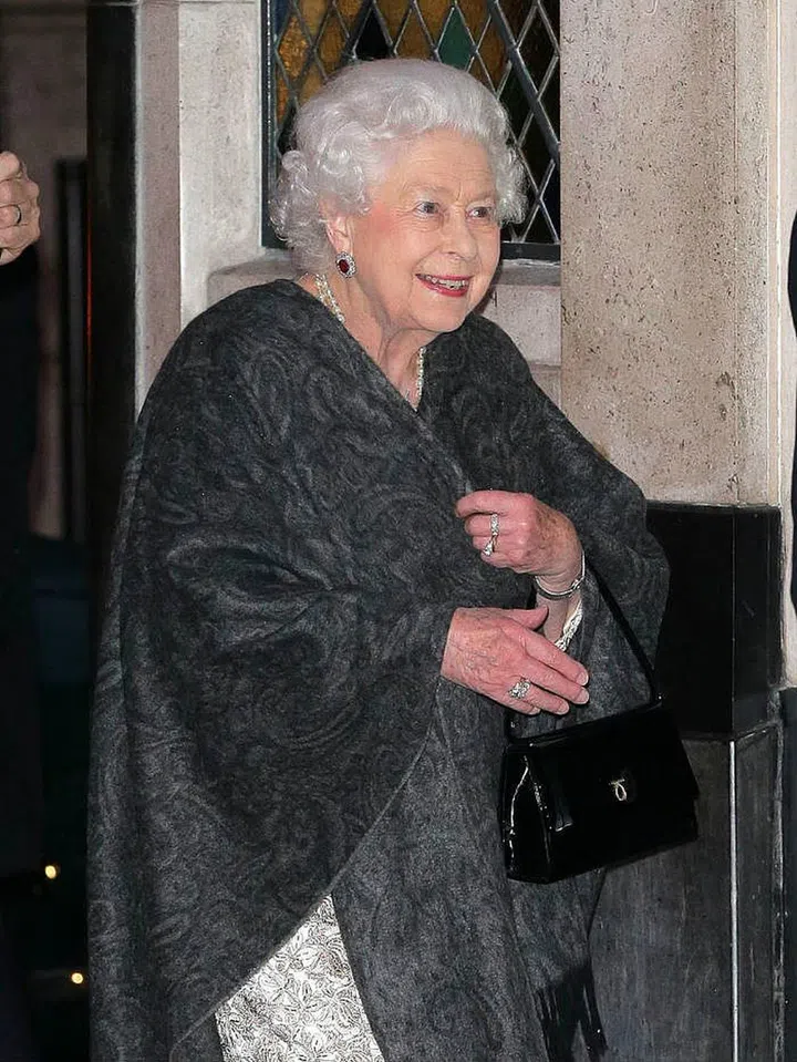 Queen Elizabeth II visits iconic west end restaurant The Ivy, West St, for a friends birthday in London.