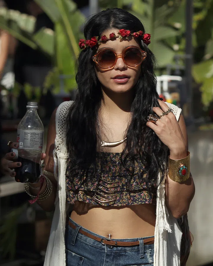 trends from the past watches and jewellery | vanessa hudgens wearing bohemian jewellery at coachella