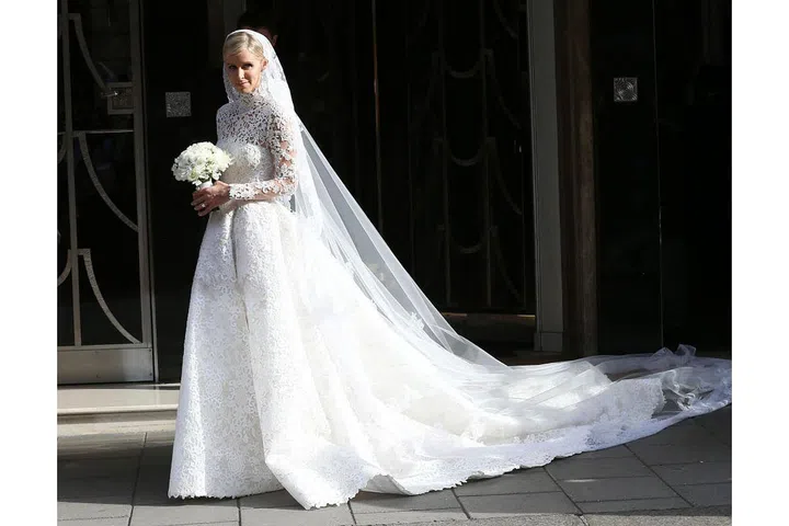 Nicky Hilton in custom Valentino, 2015.