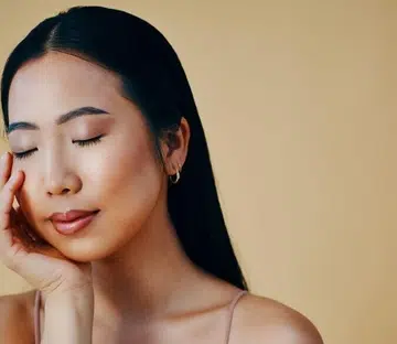 Young woman skin lifting treatment
