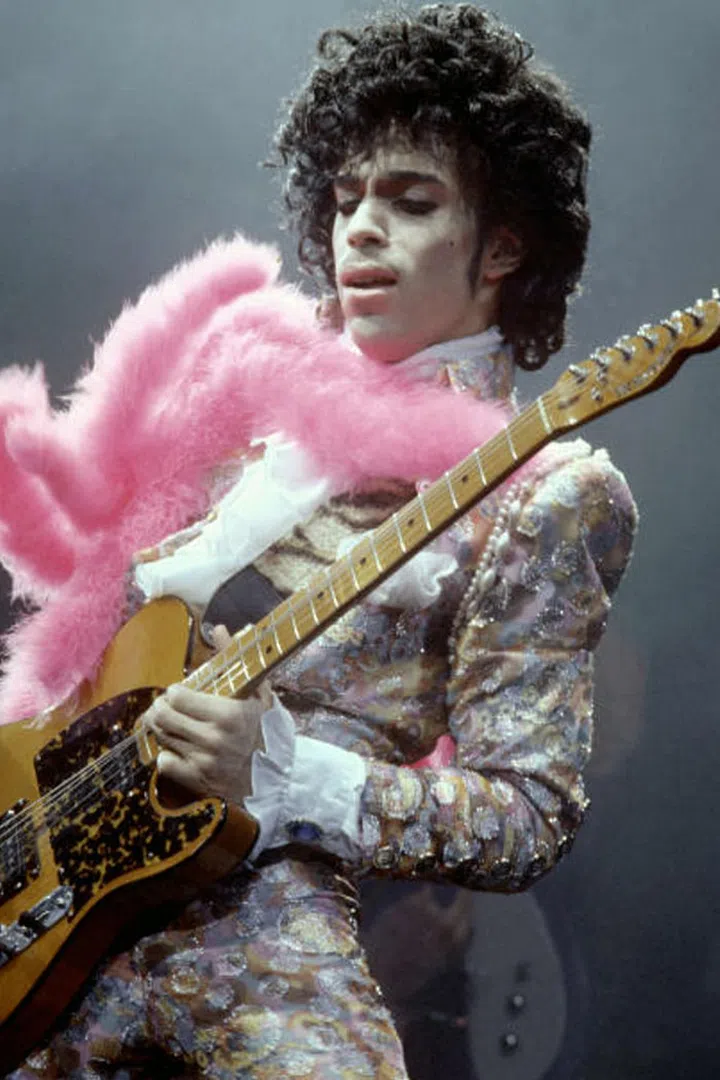 During a performance in Los Angeles. Photo: Getty