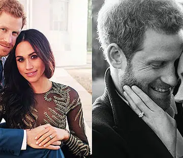 prince harry meghan markle official engagement portraits