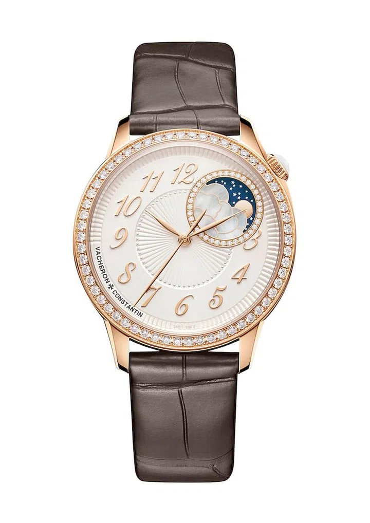 Pink gold and diamond Égérie Self-winding watch. (Photo: Vacheron Constantin)