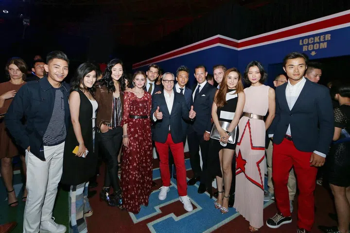 At the after-party 