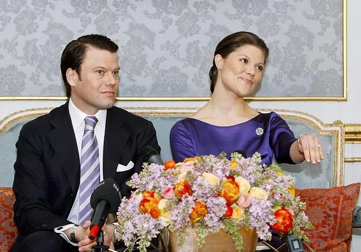 Daniel Westling gave Crown Princess Victoria of Sweden (who will one day be queen) a diamond solitaire set in white gold. It's an incredibly simple and classic ring, said to be designed by the official court jewellers of King Carl XVI Gustaf. Photo: Getty 
