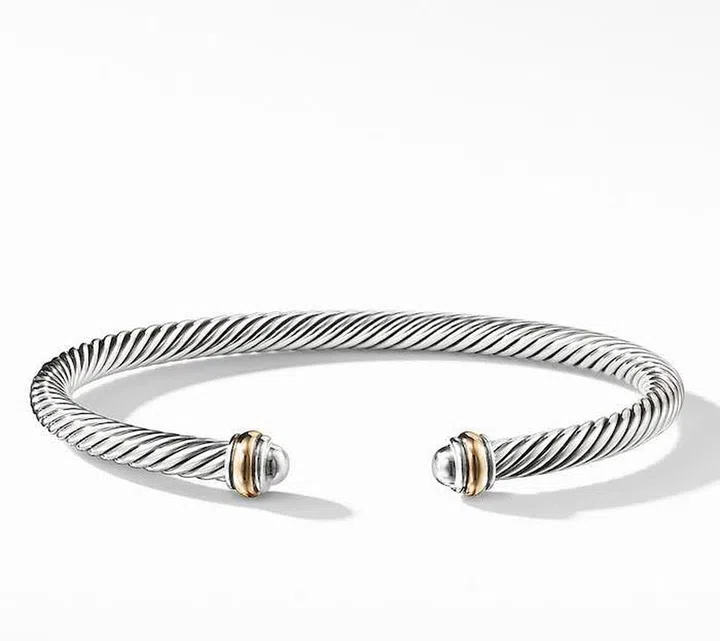 Cable Classics Bracelet with 18K Gold (4mm), $600, David Yurman at Nordstrom