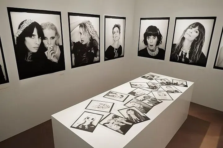 Candid Polaroid shots of stars and the  "Bijoux de Diamants" collection round up the exhibition. Photo: Chanel