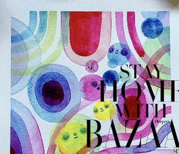 Stay Home With BAZAAR - Simple Watercolour Illustration