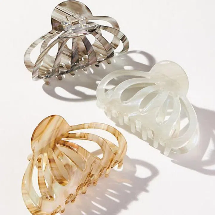 By Anthropologie Aimee Claw Hair Clip Set