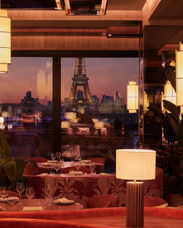 paris couture week fw26 kenneth goh sax paris kinugawa resturant night interior