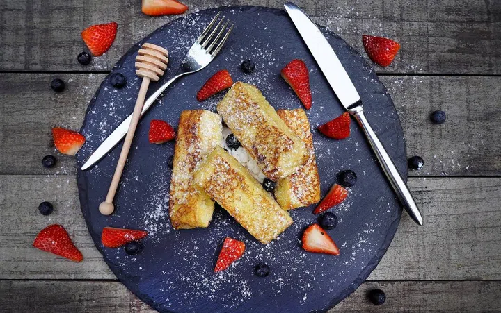 Tuck into luscious brioche toast with sweet ricotta, blueberries and  truffle honey. At Dean &amp; Deluca