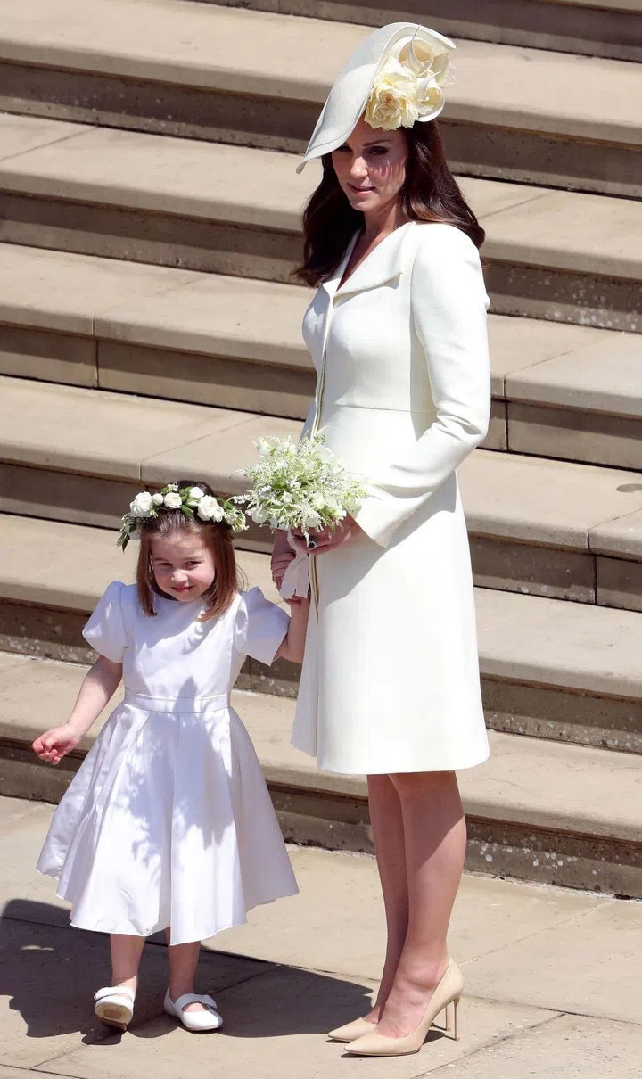 Kate wears custom Alexander McQueen by Sarah Burton. Photo: Getty