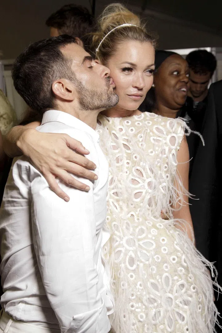Kate Moss y Marc Jacobs en el backstage del desfile de Louis Vuitton en Paris
 in backstage during the  Louis Vuitton, Ready to Wear Spring / Summer 2012 show, Paris Fashion Week . Paris, FRANCE-05/10/2011./Credit:BOISIERE/
110/CORDON PRESS *** Local Caption *** 00625863