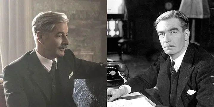 Anthony Eden was Churchill's deputy before succeeding him in 1955. Much like his on-screen counterpart, his moustache game is impeccable.
