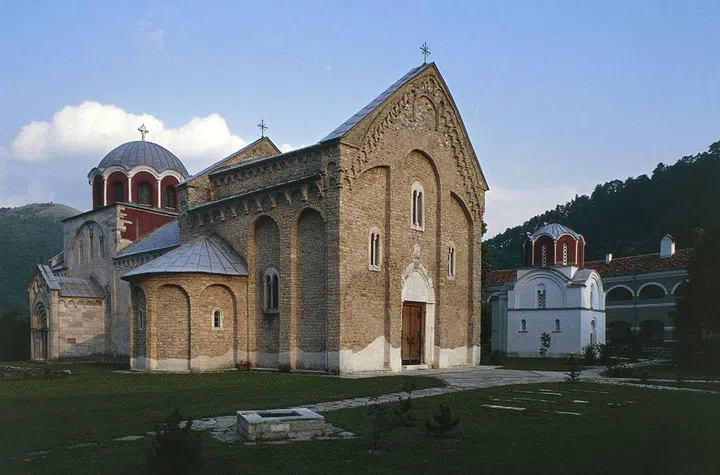 This 12th-century monastery features two white marble monuments called the "Church of the Virgin" and the "Church of the King," and holds 13th- and 14th-century Byzantine-style fresco paintings.
