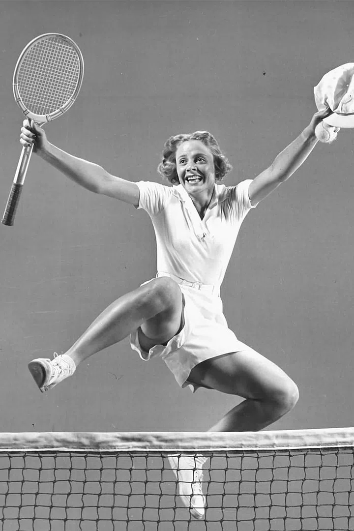 Around the same time, Alice Marble and Helen Jacobs were making masculine statements in centre court. Photo: Getty