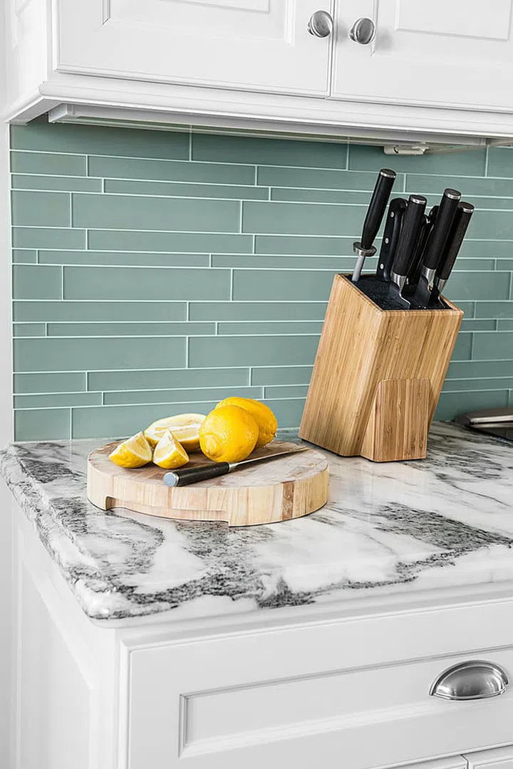 You're not just noticing it on Pinterest — marble is becoming a huge trend. "Naturally it is showing up in the all areas of our industry," says Laura Michaels of Get a Room Design, who recalled how the tile market was dominated by the material at the industry show Covering 2016, especially when paired with wood and metal. "Marble wall covering carpet and fabric have not missed this trend either. There is no market untouched by this dominant material!"