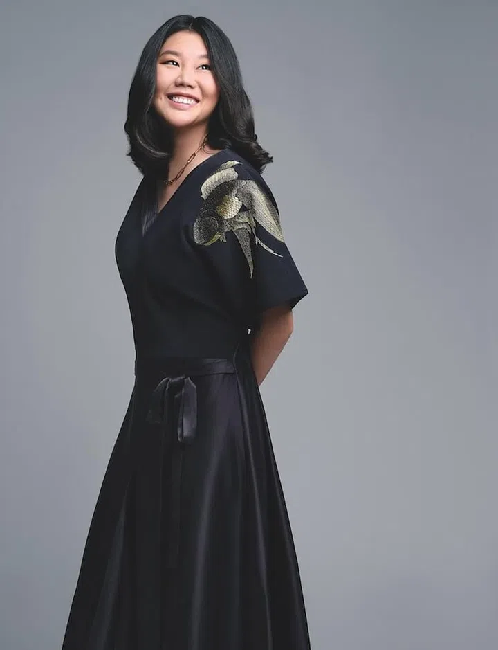 Cherin wears dress, from Sean Sheila at SocietyA. Necklace, Cherin's own. (Photo: Wee Khim)