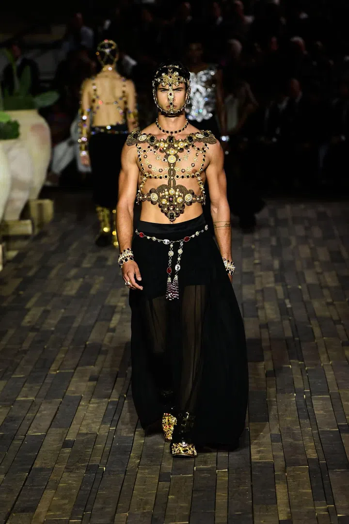 Dolce &amp; Gabbana Alta Moda show at the Piazza Duomo, Siracusa, Sicily, July 9, 2022