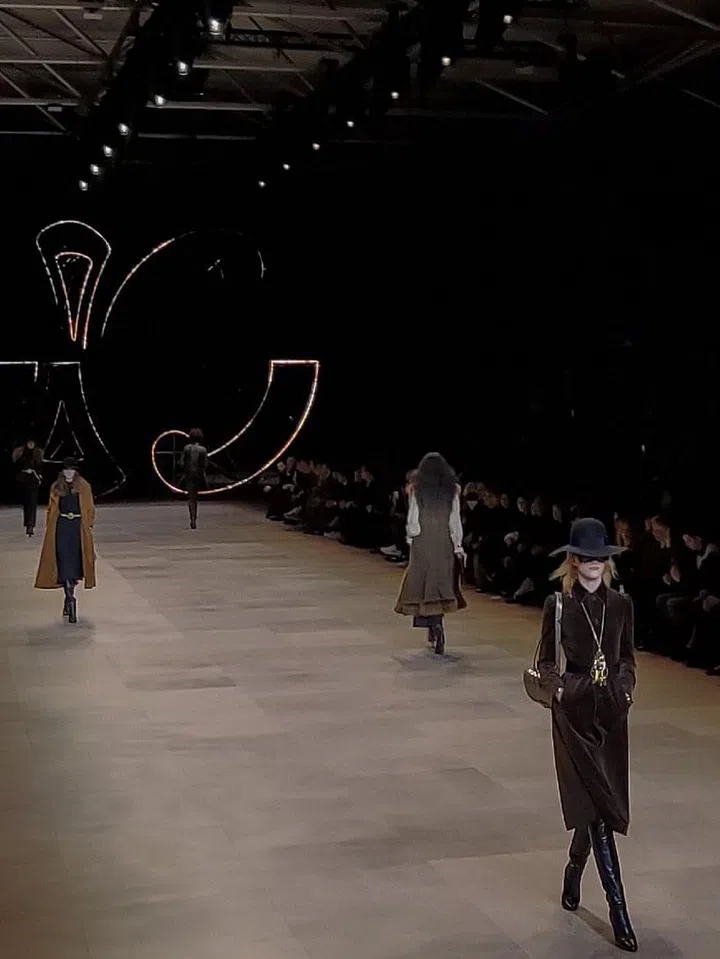 Celine's collection exuded the coolness of 60's rock bands.