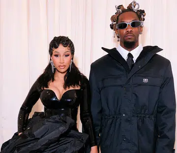Cardi B Offset Balenciaga Couture Fall 2023