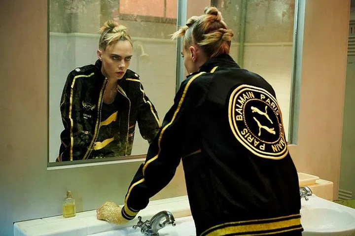 Puma x Balmain created with Cara Delevingne