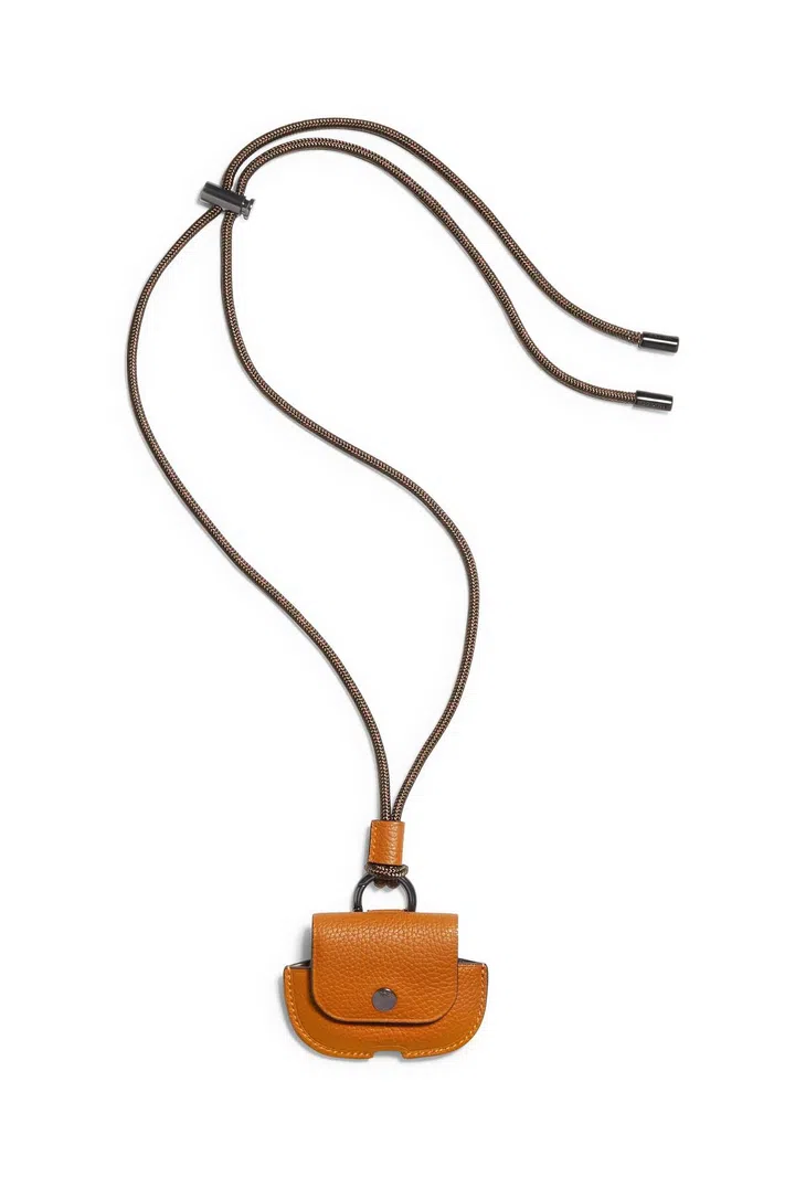 Large Wireless Earbud Case in Pebble Leather, Price Unavailable, Coach