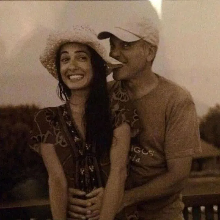 A personal snapshot of the couple, shared with guests at their wedding. Photo: Daily Mail