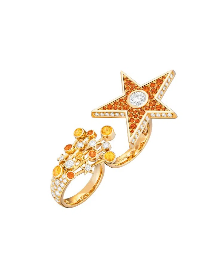 chanel reach for the stars five stars yellow ring