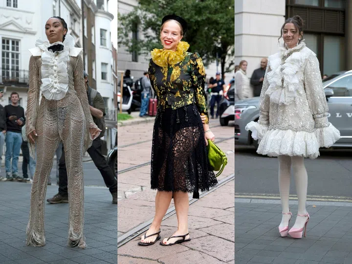 Ruff Collar High Neck Ruffles Streetstyle