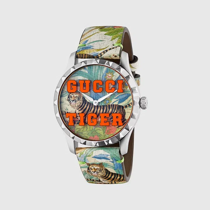 Gucci Tiger G Timeless Watch (38mm), $1,420, Gucci