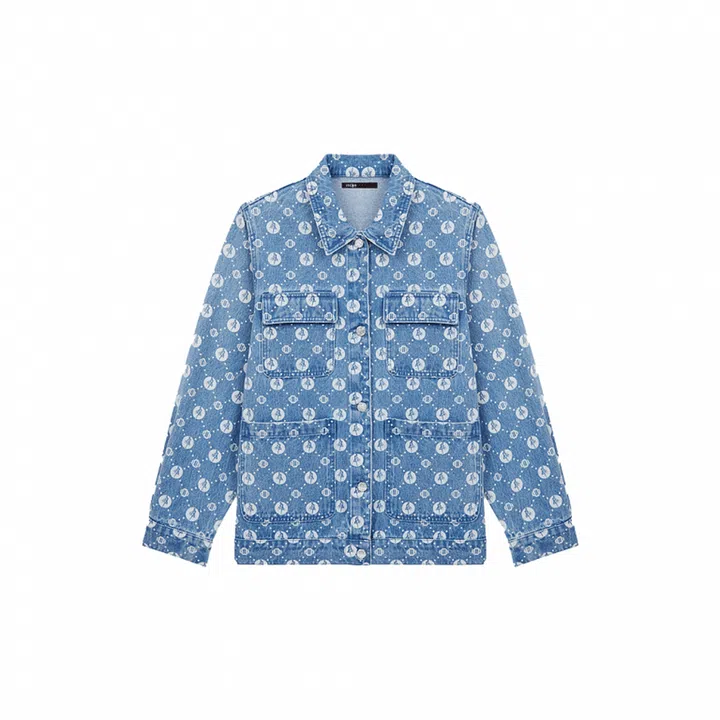 Denim jacket, $540, Maje
